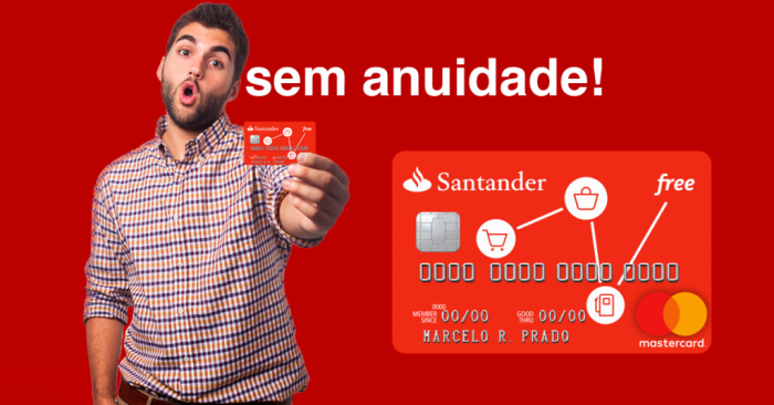 cartao santander free